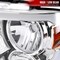 Spec-D Tuning HEADLIGHTS WITH LED BAR CLEAR LENS CHROME HOUSING AND AMBER REFLECTOR, 2PK 2LH-F15004-G3-GO - alternate 2